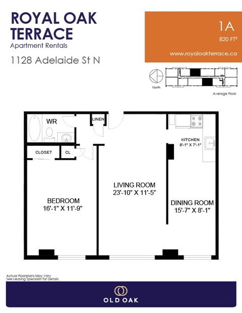 1128 Adelaide Street North Studio-2 Beds Apartment, Affordable for Rent - Photo Gallery 11